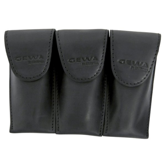 BORSA 3 BOCCHINI IN PELLE GEWA NERA TROMBA