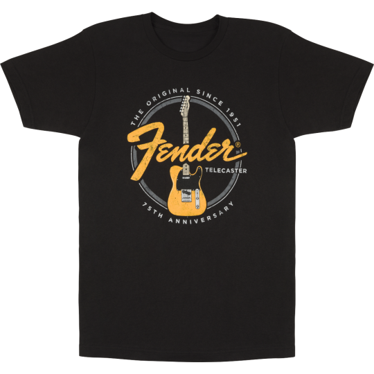 T-SHIRT FENDER TELECASTER 75TH TEE XL L VIN BLACK