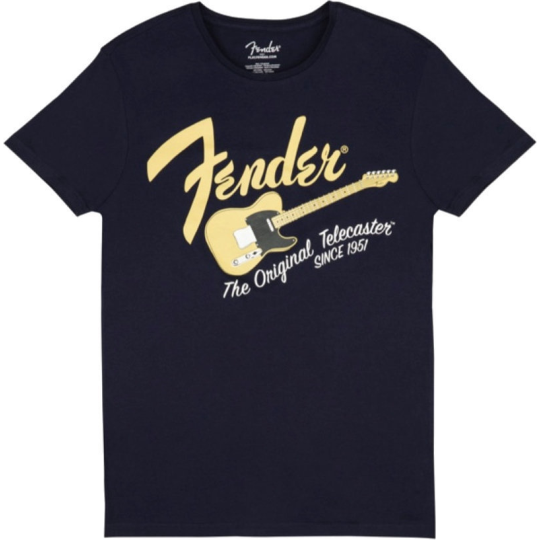 T-SHIRT TELE NAVY/BLONDE SIZE M