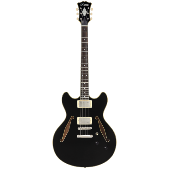  D'ANGELICO EXCEL DC TOUR SOLID BLACK DAEDCTSBKSNS