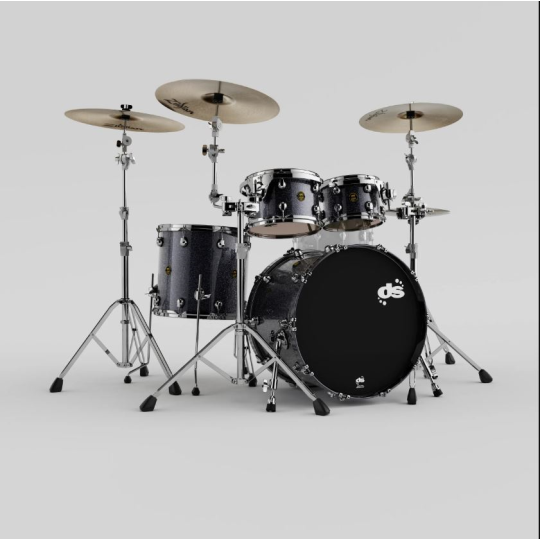 BATTERIA DS FURY STUDIO ANTHRAX GREY SPARKLE 22 10 12 16