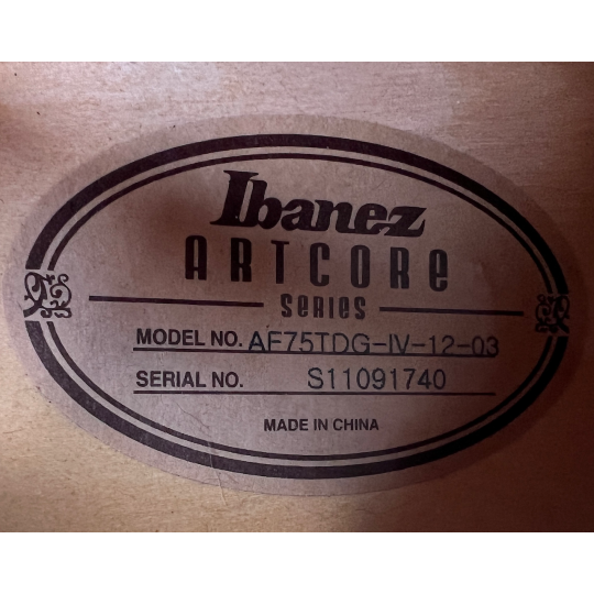 IBANEZ AF75-TDG