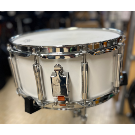 RULLANTE DRUM ART 14x6,5 ALLUMINIO BIANCO