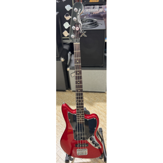 SQUIER JAGUAR BASS RED CARDINAL 