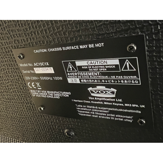 AMPLIFICATORE VOX AC15 C1X