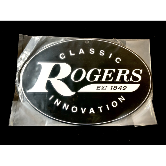 PLACCA IN METALO ROGERS DIMENSIONI 30X20