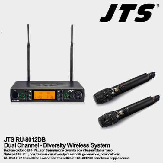 RADIO MICROFONO JTS DUAL RU 8012