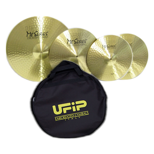 SET PIATTI UFIP M8 14" 16" 18" 20" + BAG