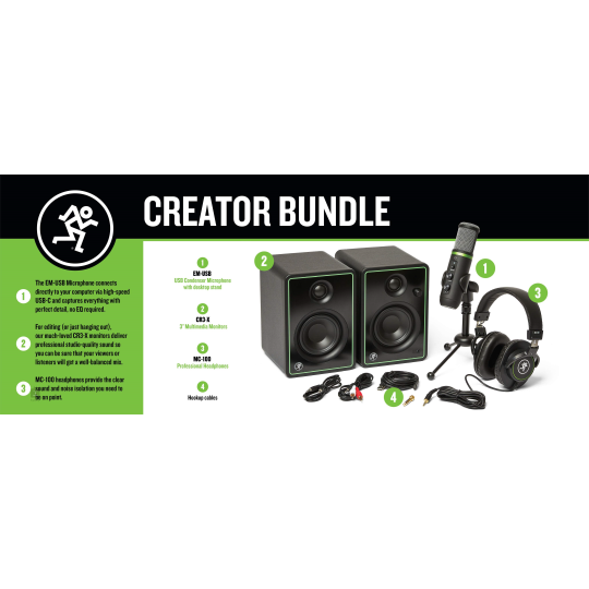 SCHEDA AUDIO MACKIE CREATOR BUNDLE+ MICOFONO