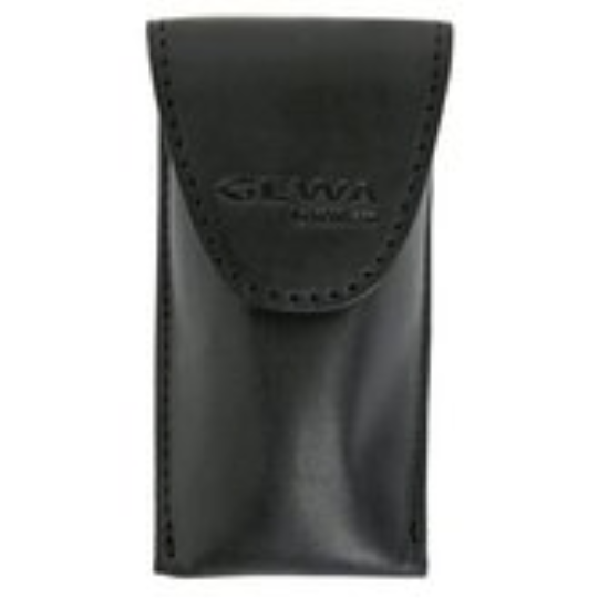 BORSA BOCCHINO TROMBONE IN PELLE NERA GEWA