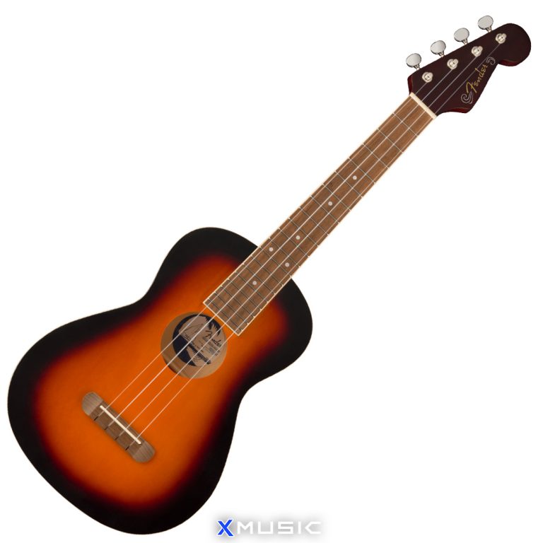 Fender Ukulele Tenore Avalon - Legno Di Tiglio, Tastiera Noce, Per Adulti E Bambini (Ciliegia) - Foto 4
